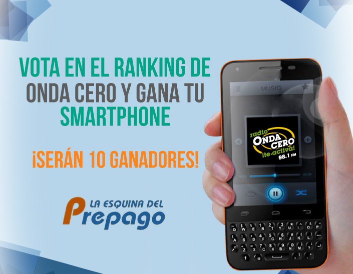 Vota en el ranking de Onda Cero y gana tu smartphone