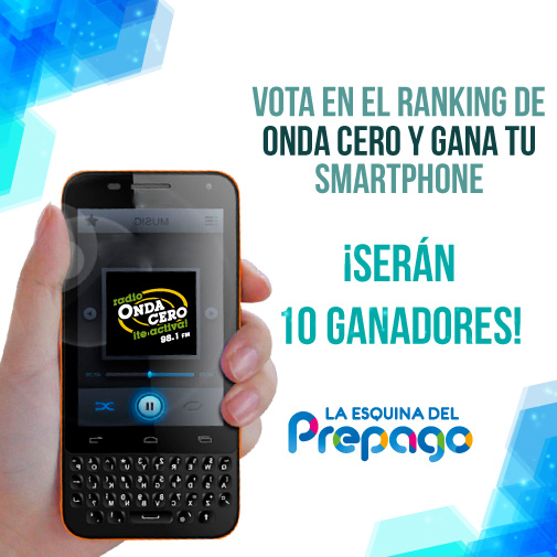 GANADORES: Gana tu smartphone en octubre votando en el ranking de Onda Cero