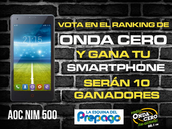 GANADORES: ¡Gana un smartphone votando en el ranking de Onda Cero!