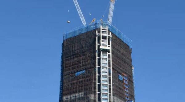 Video muestra construcción de torre más alta en el World Trade Center