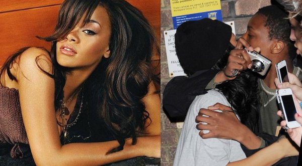 Rihanna besó en la boca a un fanático