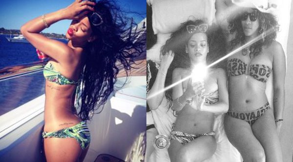 Rihanna se divirtió en crucero con sus amigas