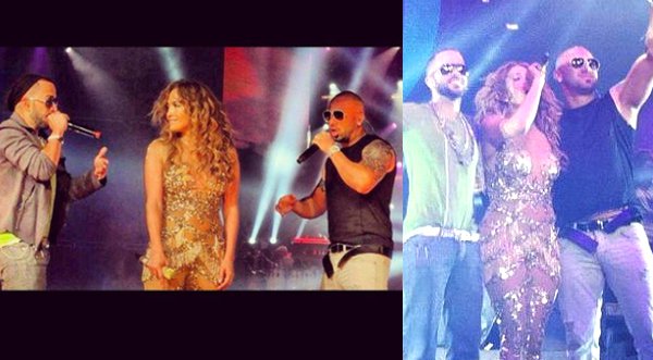Wisin & Yandel sorprendieron en concierto de J.Lo