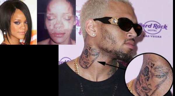 ¡El colmo! Chris Brown se tatúa la imagen de una mujer golpeada