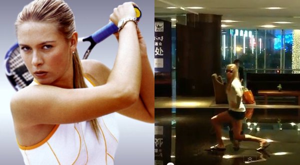 Video: Sharapova también baila el Gangnam Style