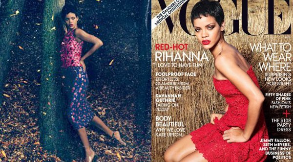 Fotos: Rihanna posó para la revista Vogue