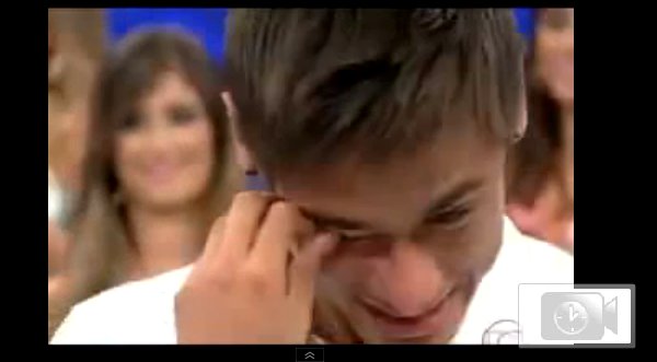 Video: Neymar se puso a llorar al escuchar a su madre