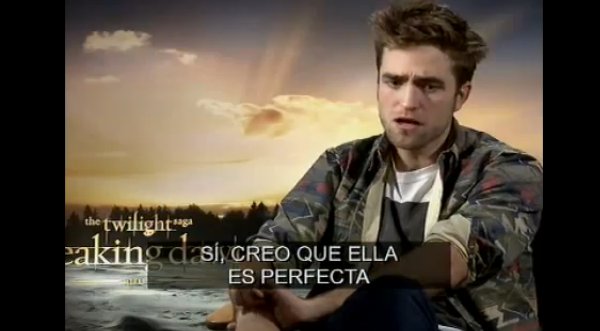 Video: Robert Pattinson: 'Kristen es perfecta'