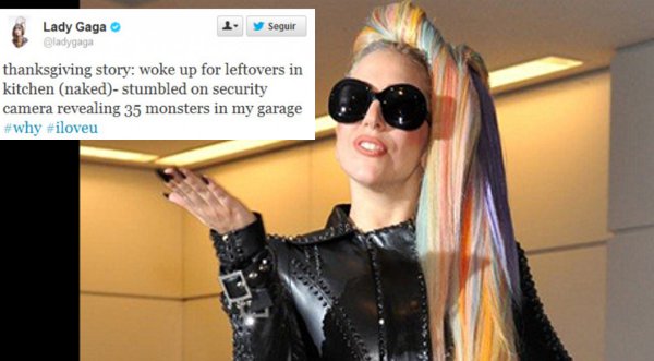 Lady Gaga encontró fans en su garaje al bajar desnuda a su cocina