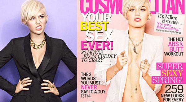 Miley Cyrus posa sensual para revista