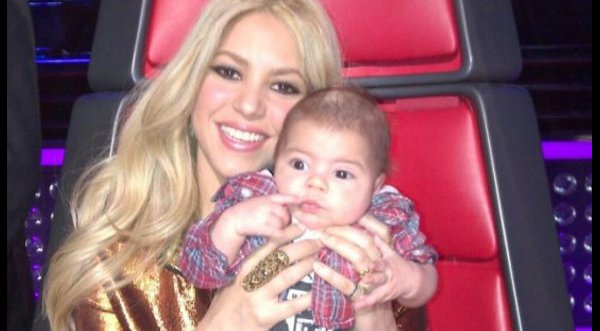 Shakira estuvo con su pequeño Milan en The Voice