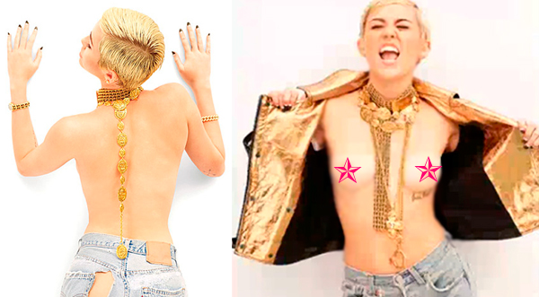 Miley Cyrus muestra todo en topless para Maxim