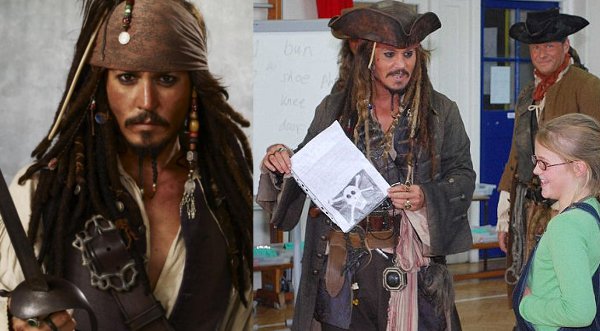 Johnny Depp le gusta sorprender a sus seguidores como Jack Sparrow