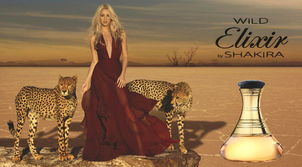 Shakira posa con guepardos para promocionar su perfume