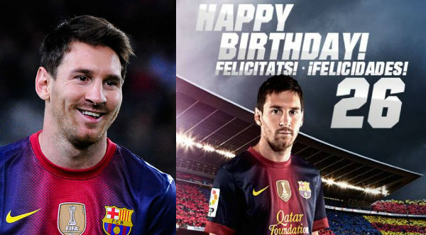 ¡Feliz cumpleaños Lionel Messi!