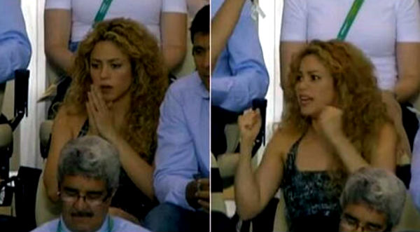 Video: Shakira festejó el gol de Gerard Piqué