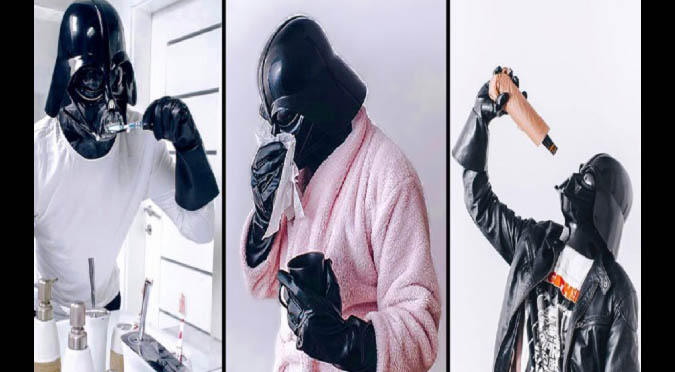 Star Wars: ¿Qué hace Darth Vader cuando no graba la película? (FOTOS)