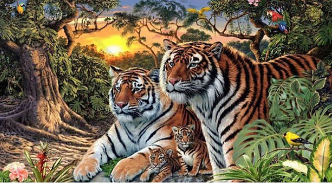 ¡Más retos! ¿Cuántos tigres hay en la imagen?