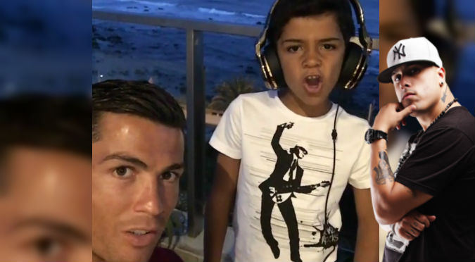¡Tiene su flow! Al hijo de Cristiano Ronaldo le encanta Nicky Jam – VIDEO
