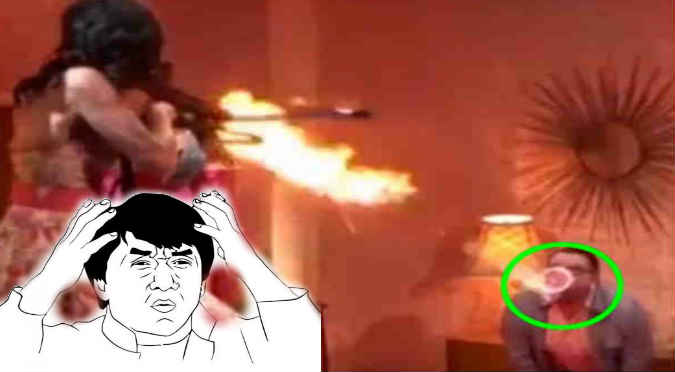 YouTube: ¡Recibió una flecha con fuego  y quedó así!