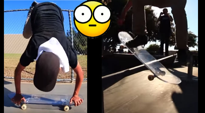 YouTube: Hizo tremenda pirueta con skate de vidrio y el resultado te dejará estupefacto