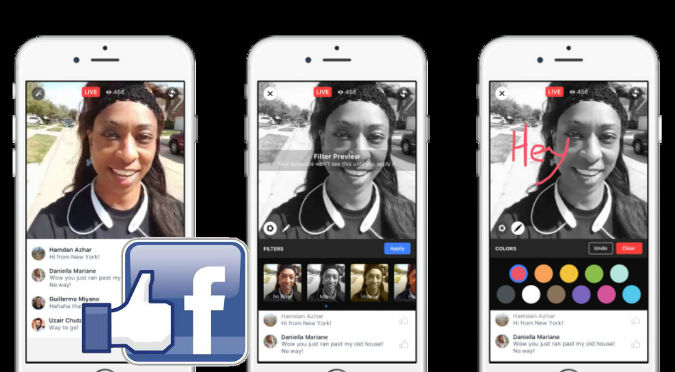 Facebook:  Ahora tus videos en vivo tendrán estos filtros