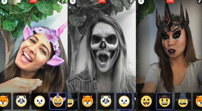 Facebook: Transmite tu video en vivo con estos filtros más aterradores para Halloween