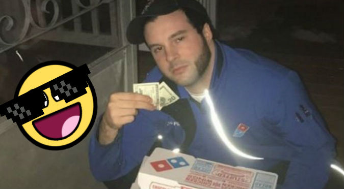 Twitter: Joven ebrio pidió pizza y lo trollearon así  - FOTOS
