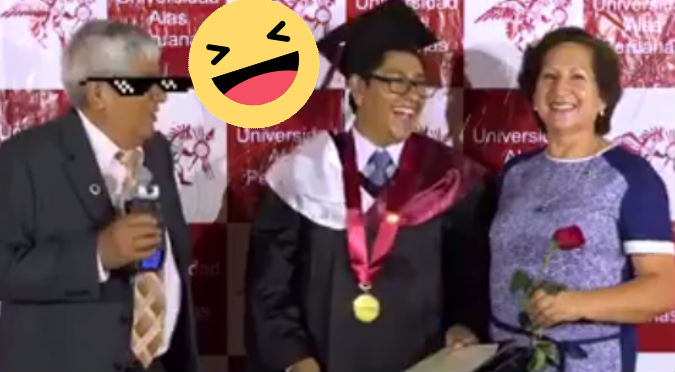 Facebook: Su padre lo trolleó en plena graduación ¡Palta ! - VIDEO