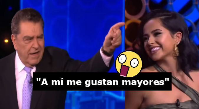 Becky G le cantó 'Mayores' a Don Francisco y él reaccionó así (VIDEO)
