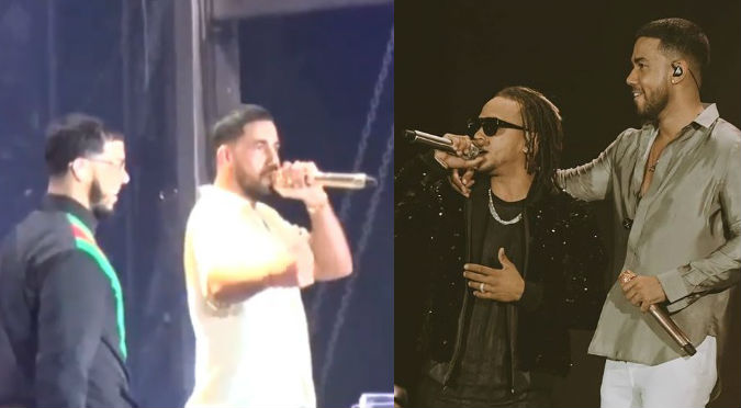 Romeo Santos, Anuel, Ozuna, Wisin y Yandel juntos en conciertazo (VIDEO)