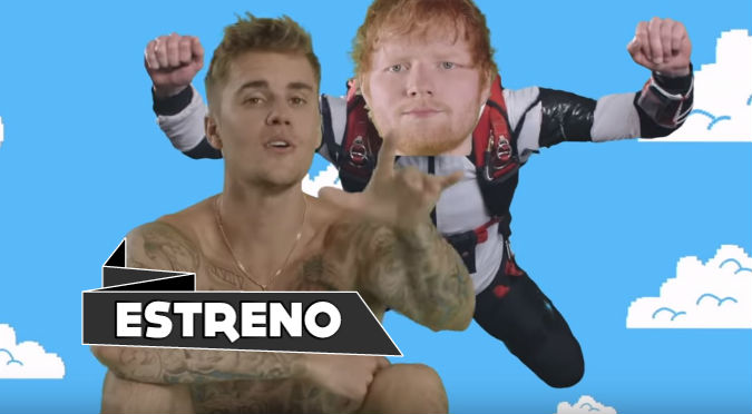 Ed Sheeran y Justin Bieber juntos en extraño videoclip de 'I don't care'