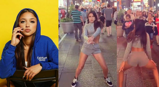 Mariah baila sexy 'Perreito' en Time Square y así reaccionan las personas (VIDEO)
