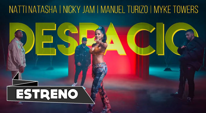 Natti Natasha | Nicky Jam | Manuel Turizo | Myke Towers - Despacio (VIDEO)