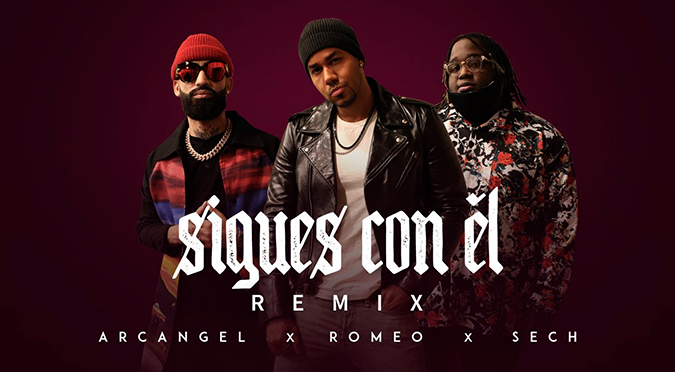 Arcangel lanza “Sigues Con Él Remix” junto a Sech y Romeo Santos | VIDEO