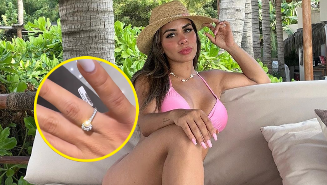 Vanessa López presume anillo de 23 mil dólares que le regaló su pareja tras ampay: “Lo obligué a comprarme”