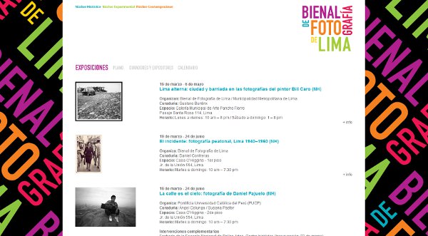 Primera Bienal de Fotografía en Lima