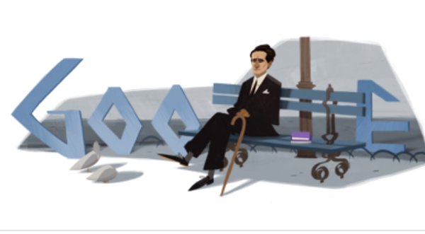 Mira el 'Doodle' dedicado por los 120 años de César Vallejo