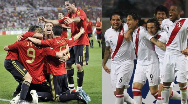 Viene la 'furia roja'. Perú jugará contra España en 2013
