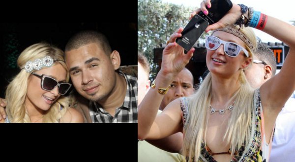 Paris Hilton se mueve al ritmo del DJ Afrojack