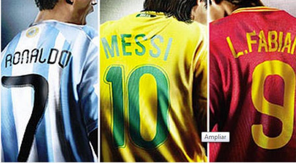 ¿Messi con la camiseta de Brasil?