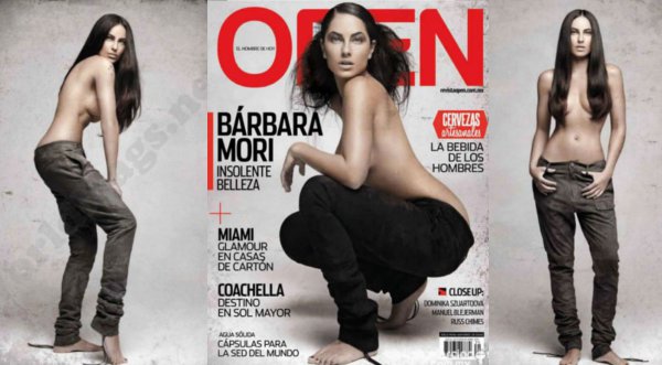 Bárbara Mori realizó 'topless' para revista Open