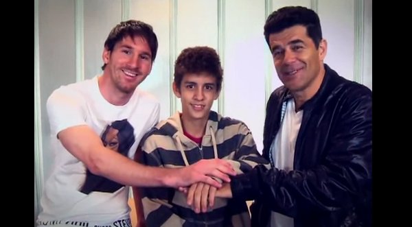 Lionel Messi en campaña social