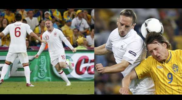 Eurocopa 2012: Inglaterra y Francia pasan a cuartos de final