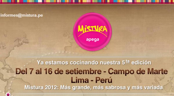 Empezó la convocatoria para los concursos de Mistura 2012