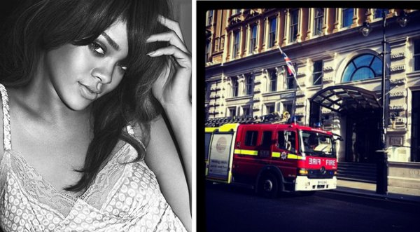 Rihanna casi fue víctima de un incendio