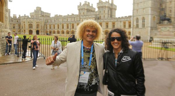 Kina Malpartida junto al 'Pibe Valderrama' en Londres