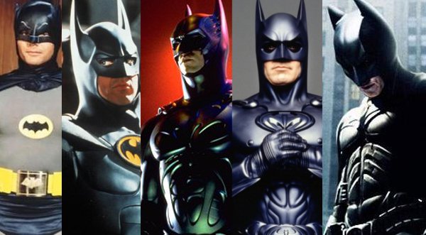 Batman y los actores que interpretaron al 'Caballero de la noche'