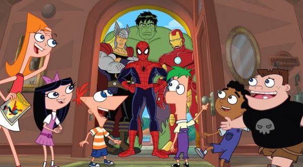 Video: Phineas y Ferb y los héroes de Marvel juntos