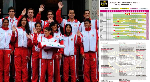 Londres 2012: Conoce los horarios y días que competirán los deportistas peruanos